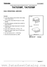 TA75458F datasheet pdf TOSHIBA