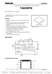 TA6009FM datasheet pdf TOSHIBA