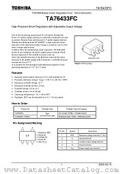 TA76433FC datasheet pdf TOSHIBA