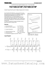 TD74BC574P datasheet pdf TOSHIBA