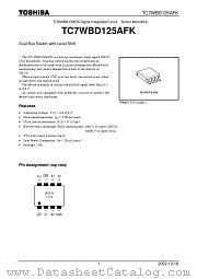 TC7WBD125AFK datasheet pdf TOSHIBA