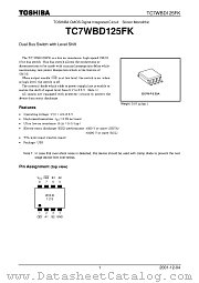 TC7WBD125FK datasheet pdf TOSHIBA