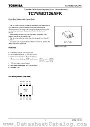 TC7WBD126AFK datasheet pdf TOSHIBA