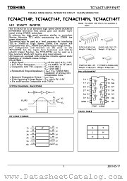 TC74ACT14P datasheet pdf TOSHIBA