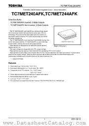 TC7MET244AFK datasheet pdf TOSHIBA