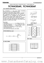 TC74HC05AP datasheet pdf TOSHIBA