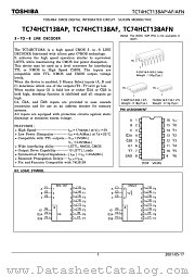 TC74HCT138AP datasheet pdf TOSHIBA