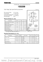 1SS399 datasheet pdf TOSHIBA