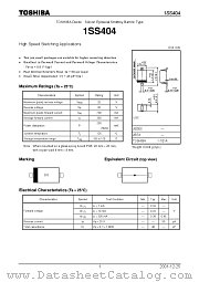 1SS404 datasheet pdf TOSHIBA