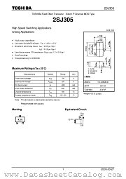 2SJ305 datasheet pdf TOSHIBA