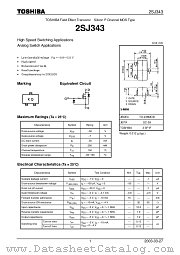 2SJ343 datasheet pdf TOSHIBA