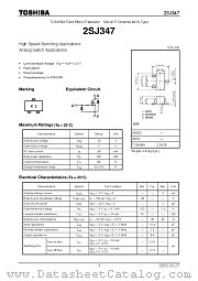 2SJ347 datasheet pdf TOSHIBA