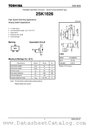 2SK1826 datasheet pdf TOSHIBA