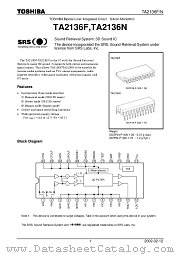 TA2136F datasheet pdf TOSHIBA