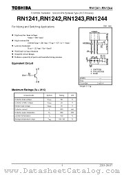 RN1243 datasheet pdf TOSHIBA