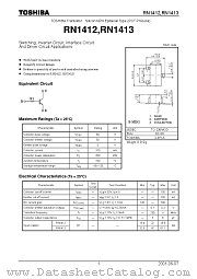 RN1413 datasheet pdf TOSHIBA