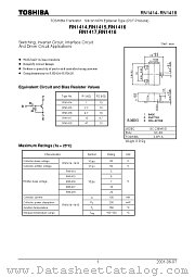 RN1416 datasheet pdf TOSHIBA