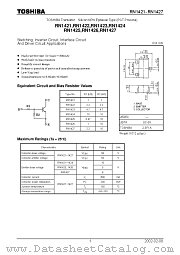 RN1423 datasheet pdf TOSHIBA