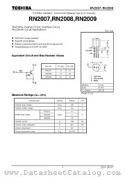 RN2007 datasheet pdf TOSHIBA