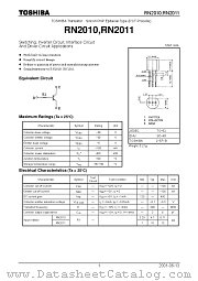 RN2010 datasheet pdf TOSHIBA