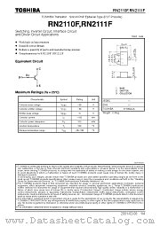 RN2110F datasheet pdf TOSHIBA