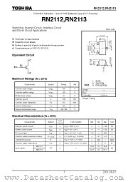 RN2113 datasheet pdf TOSHIBA