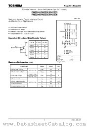 RN2204 datasheet pdf TOSHIBA