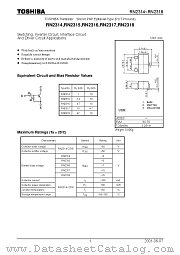 RN2318 datasheet pdf TOSHIBA