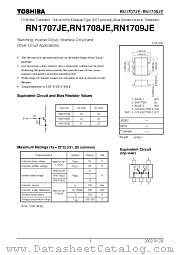 RN1709JE datasheet pdf TOSHIBA