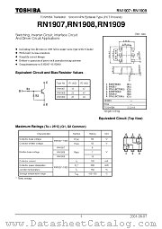 RN1908 datasheet pdf TOSHIBA