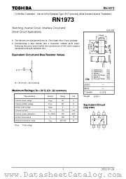 RN1973 datasheet pdf TOSHIBA