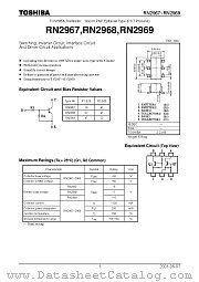 RN2969 datasheet pdf TOSHIBA