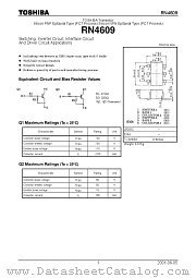 RN4609 datasheet pdf TOSHIBA