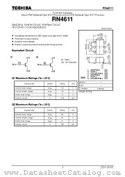 RN4611 datasheet pdf TOSHIBA