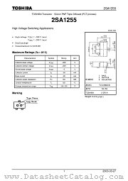 2SA1255 datasheet pdf TOSHIBA