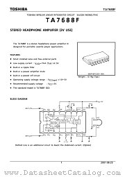 TA7688F datasheet pdf TOSHIBA