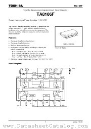 TA8106F datasheet pdf TOSHIBA