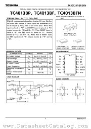 TC4013BFN datasheet pdf TOSHIBA