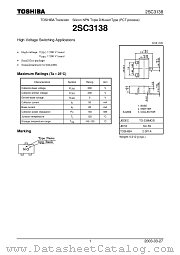 2SC3138 datasheet pdf TOSHIBA