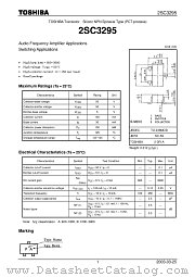 2SC3295 datasheet pdf TOSHIBA