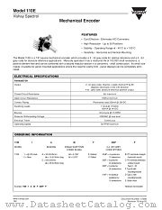 MODEL 110E datasheet pdf Vishay