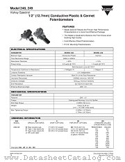 MODELS 248, 249 datasheet pdf Vishay