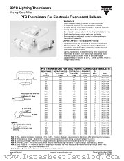 307C LIGHTING THERMISTORS datasheet pdf Vishay