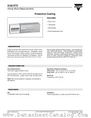 3140 RTV datasheet pdf Vishay