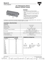 MODEL 43 datasheet pdf Vishay