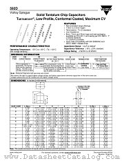 592D datasheet pdf Vishay