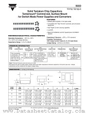 593D datasheet pdf Vishay