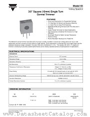 MODEL 63 datasheet pdf Vishay