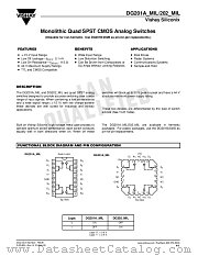 DG201A_MIL datasheet pdf Vishay