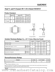 SI4539DY datasheet pdf Vishay